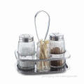 Condiment Set, Comes in Various Designs and Colors, Measuring Scale and Airtight Design